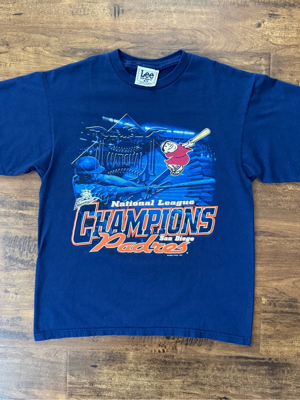 Vintage 1998 San Diego Padres MLB Baseball NL Champions T-shirt Men’s Size M